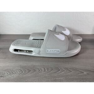 Nike Air Men's Cirro Slide Sandals Stone Gray White Size 12 EU 46- EUC